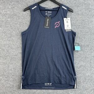 Peloton X Fourlaps Performance Tank Top Mens M Navy Re-Up Level Athletic NWT